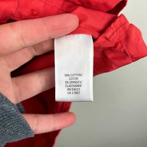 Banana‎ republic red/orange blouse size 10 - Picture 4 of 6